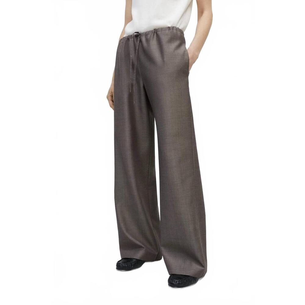 NEW CORDERA mohair relaxed pants in smoke brown - Picture 2 of 4